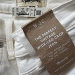 Madewell Jeans The Perfect Vintage Wide-Leg Crop High Rise Tile White 32 NWT New Photo 8