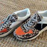 White Raven Willow Leopard Sneaker with Black and Orange Size 10 Photo 7