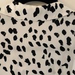 Cupshe Black White Spotted Blazer Long Sleeve Button Up Blouse Women's Size XS Photo 8