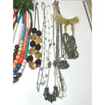 Lot of 8 Costume Jewelry Necklaces Blue Photo 2