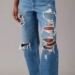 American Eagle Women’s AE Ripped High Rise Boyfriend Jeans Size 10R Photo 0