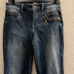 NYDJ Not your Daughters Jeans Marilyn Straight High Rise Dark Blue Stretch SZ 4 Photo 1