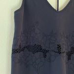ASTR The Label Tank Navy Blue Floral Embroidered Lace Top GUC *See Measurements* Photo 6