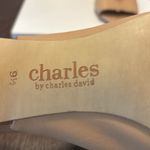Charles David  Tan Mules with Peep-Toe Design Photo 1