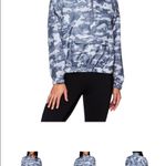 Reebok NWT  Ladies Woven Print Quarter Zip Windbreaker with pocket Photo 5