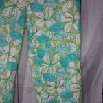 Lilly Pulitzer Lilly Pultizer Guava Green Floral And Crab Print Women's Capri's Size 4 Vintage Photo 2