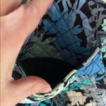 Vera Bradley  Blue/Green/Black Quilted Large Floral Print Purse Photo 7