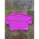 SKIMS Fits Everybody Super Cropped T-Shirt Neon Orchid Size XL Photo 7