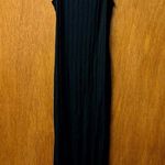 Reformation Jeans Ribbed High Neck Sleeveless Long Maxi Dress Black Medium M Photo 10