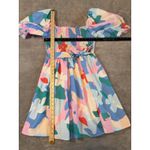 Fantastic Fawn Colorful Floral Puff Sleeve Mini Dress Large Photo 8