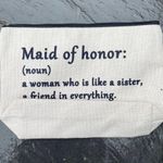 Maid of honor mesh zipper bag Tan Photo 1
