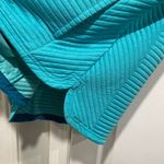 L.L. Bean Size S Aqua Blue Ribbed Airlight Crew Neck Pullover Thermal Top Photo 6