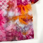 J.Crew Size 6 Top Handmade Tie Dye Embroidered Linen Pink Preppy Boho 1092 Photo 6