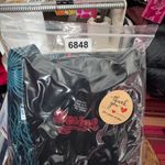 Desigual Artsy Collage Floral Bicycle Dress Womens Small Black Cotton Photo 12