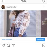 ZARA White Sheer Floral Top Photo 1