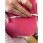 Juicy Couture NEW  Hot Pink Gold Trimmed Mini Duffle Purse Velvet Sides 12 X 16" Photo 6