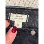 Madewell  curvy kickout washed black jeans, size 30, size $138 Photo 10