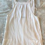 Blue Blush White linen overall dress Photo 0