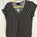 Premise  Black and White Patterned Women's Top Photo 0