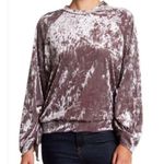 Ro & De Crushed Velvet Crewneck Pullover Photo 0