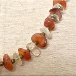 Carnelian and quartz necklace Photo 4