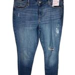 Sonoma Women's Skinny Jeans Size 16 Blue Mid Rise Medium Wash Photo 0