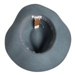 Anthropologie  Women's Blue Wool Fedora Hat One Size Travel Friendly Photo 7