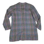 J. Jill size large new barley Multicolor Plaid Blazer lightweight blue red acada Photo 1