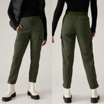 Athleta Women’s Endless High Rise Cargo Pants Pull On Travel in Aspen Olive 4P Photo 1