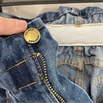 SheIn  Elastic Tie Waist Deconstructed Denim Shorts Dark Wash Women’s Size XS Photo 3