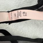 Victoria's Secret  34C Black Demi Bra Gold Star Lined‎ Scalloped Trim Photo 5