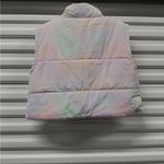 Juicy Couture Womens XL Rainbow Cloud Puffer Vest Boxy Zip Jacket Y2K Revival Photo 2