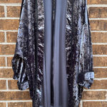 Pleione  Velvet Open-Front Cardigan Kimono Size Large Photo 0