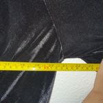 Eloquii  Black Velvet Ruched V-Neck Dress Size 18 Photo 11