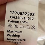 Commence Commense Semi-Sheer Pleated Mid-Waist Pants White Linen Medium Photo 7