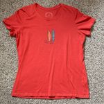 Life is Good  Women's Coral Surfboard Tee Photo 0