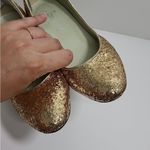 Shoes of Prey Bridal Gold Glitter Pumps Size 35 Photo 8