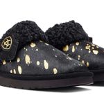 Ariat Jackie Indoor Outdoor Square Toe Black & Gold Slippers Photo 0
