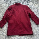 Mary Francis Vintage Wool Blazer Maroon 14 Photo 6