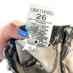 Driftwood ‎ Jackie Grey Cheetah Print Jeans Size 26 Photo 9