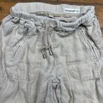 BLANK NYC  100% Linen Cargo Joggers Pants High‎ Rise Pull On Casual Beach 25 Photo 1