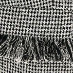 cj banks  X 14W black white houndstooth button front jacket fringe eyelash office Photo 6
