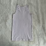 Athleta  ribbed tank top size medium light lilac purple Photo 2
