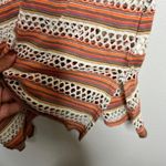 We The Free Women's Striped Crochet V-Neck Top S Photo 6