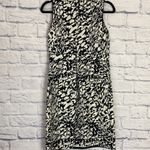 Tory Burch  black white logo print sleeveless dress 6 Photo 4