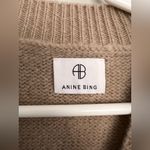 ANINE BING  Paris Kendrick University Cashmere Sweater Tan Size Small Photo 5