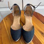 Nine West  Chickflic denim espadrille wedges size 8 Photo 4