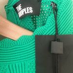 The Kooples NWT Scalloped-trim flared-skirt knitted midi dress green 1 Photo 6