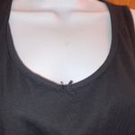 Carole Hochman Black  Tank Top With Bow Size XL Photo 4