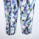 J.Crew Drapey Pull-On Pant in Vintage Floral Stripe Ankle Size 4 EUC Photo 12
